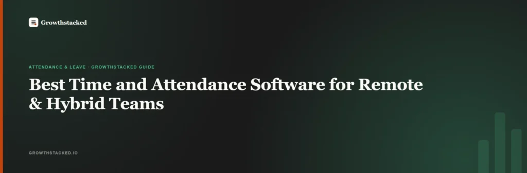 best time and attendance software for remote teams